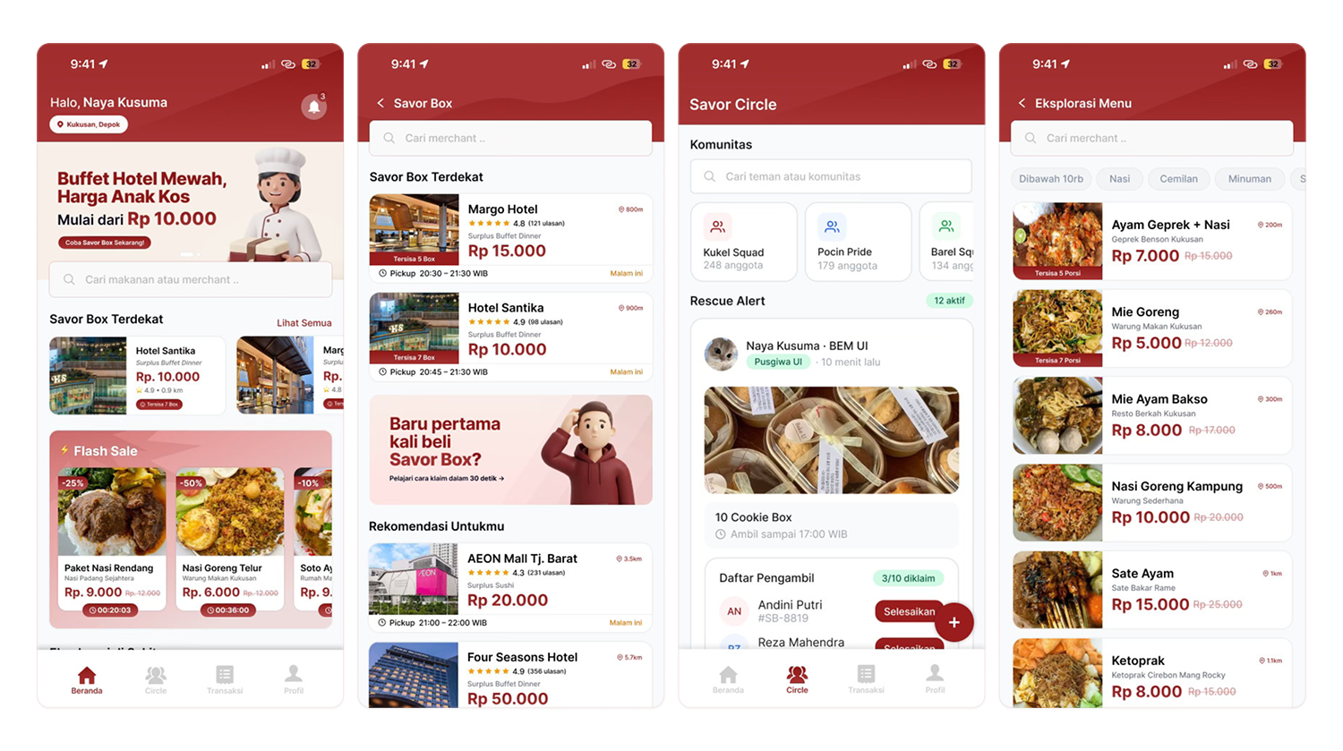 Savor Final UI Design